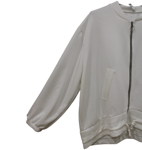 Sudadera Blanca Minimalista: Elegancia y Comodidad para Tu Guardarropa - Image 2